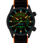 AVI-8 Hawker Harrier HUD Automatic with Gradient Orange Dial #AV-4117-03 AVI-8 Hawker Harrier HUD Automatic with Gradient Orange Dial #AV-4117-03