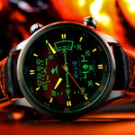AVI-8 Hawker Harrier HUD Automatic with Gradient Orange Dial #AV-4117-03 AVI-8 Hawker Harrier HUD Automatic with Gradient Orange Dial #AV-4117-03
