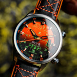 AVI-8 Hawker Harrier HUD Automatic with Gradient Orange Dial #AV-4117-03 AVI-8 Hawker Harrier HUD Automatic with Gradient Orange Dial #AV-4117-03