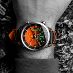AVI-8 Hawker Harrier HUD Automatic with Gradient Orange Dial #AV-4117-03 AVI-8 Hawker Harrier HUD Automatic with Gradient Orange Dial #AV-4117-03