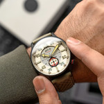 AVI-8 Hawker Typhoon Baldwin Automatic Dark Khaki Dial #AV-4119-04 AVI-8 Hawker Typhoon Baldwin Automatic Dark Khaki Dial #AV-4119-04