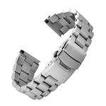 Islander 20mm Universal Fit Brushed Solid-Link Watch Bracelet #BRAC-31 tilt Islander 20mm Universal Fit Brushed Solid-Link Watch Bracelet #BRAC-31 tilt