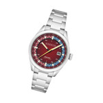 Cadola Paddock Automatic Watch with Deep Red Dial #CD-1037-55 Cadola Paddock Automatic Watch with Deep Red Dial #CD-1037-55