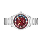 Cadola Paddock Automatic Watch with Deep Red Dial #CD-1037-55 Cadola Paddock Automatic Watch with Deep Red Dial #CD-1037-55