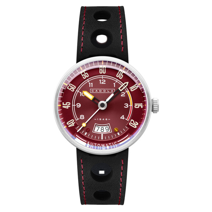 Cadola RPM Automatic Watch with Firebrick Red Dial #CD-1055-04 Cadola RPM Automatic Watch with Firebrick Red Dial #CD-1055-04