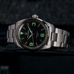 Islander Manhasset 36mm Automatic Watch with Black Dial #ISL-145 lume Islander Manhasset 36mm Automatic Watch with Black Dial #ISL-145 lume