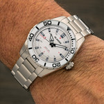 Islander Saltaire 38mm Solar Dive Watch with Pure White Dial #ISL-281 Islander Saltaire 38mm Solar Dive Watch with Pure White Dial #ISL-281