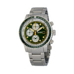 Islander Calverton Flight Chronograph Alarm Watch with Green Dial #ISL-285 Islander Calverton Flight Chronograph Alarm Watch with Green Dial #ISL-285